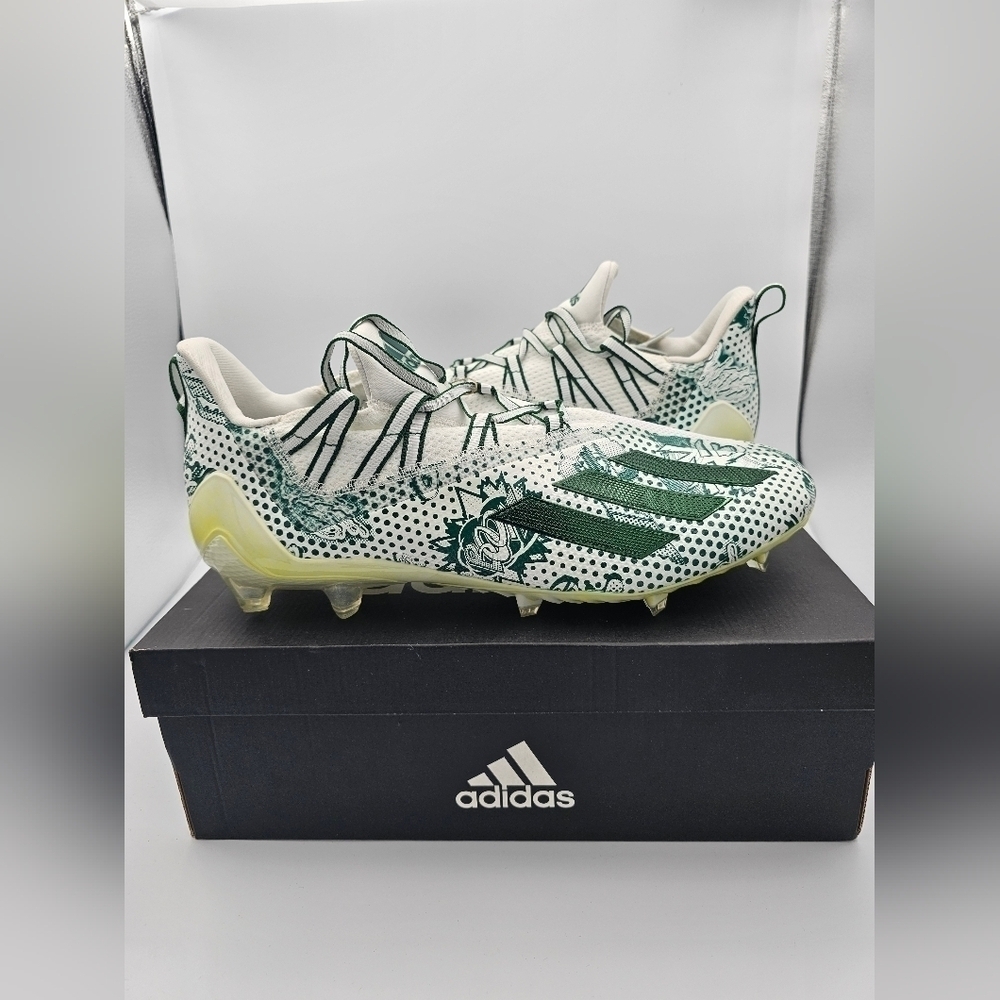 Adidas Adizero 11 'Comics- Team Dark Green' Football Cleats Men's Size 14